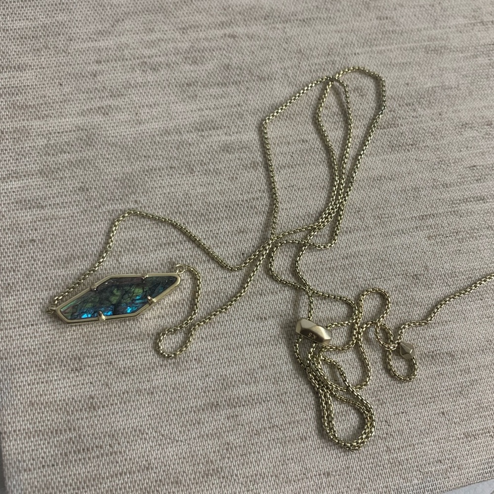 Iridescent Kendra Scott Adjustable Toggle Necklace - image 1